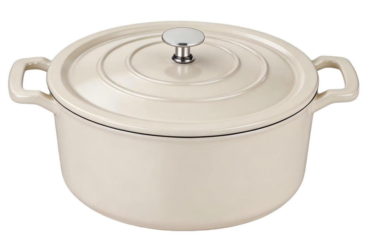 Cast Iron Round Casserole with Lid – 25 cm (9.8 in) · 5.2 L (5.5 qt)
