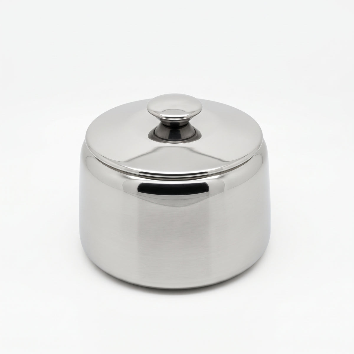 Si-Lite Sugar Bowl with Cover — 304 stainless steel, mirror polished, W87 × 69 mm, 0.23 L