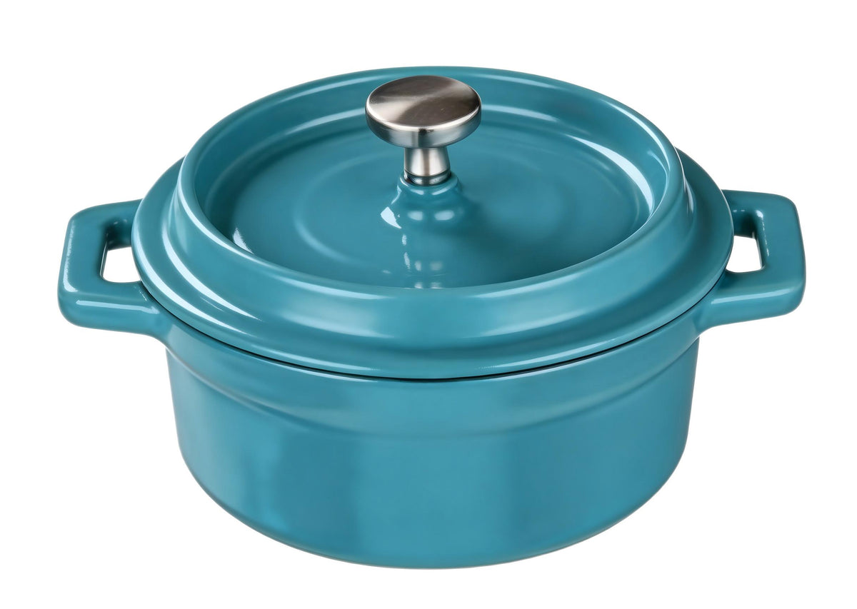 Cast Iron Mini Round Saucepot with Lid – 10 cm (3.9 in) · 0.25 L (0.3 qt)
