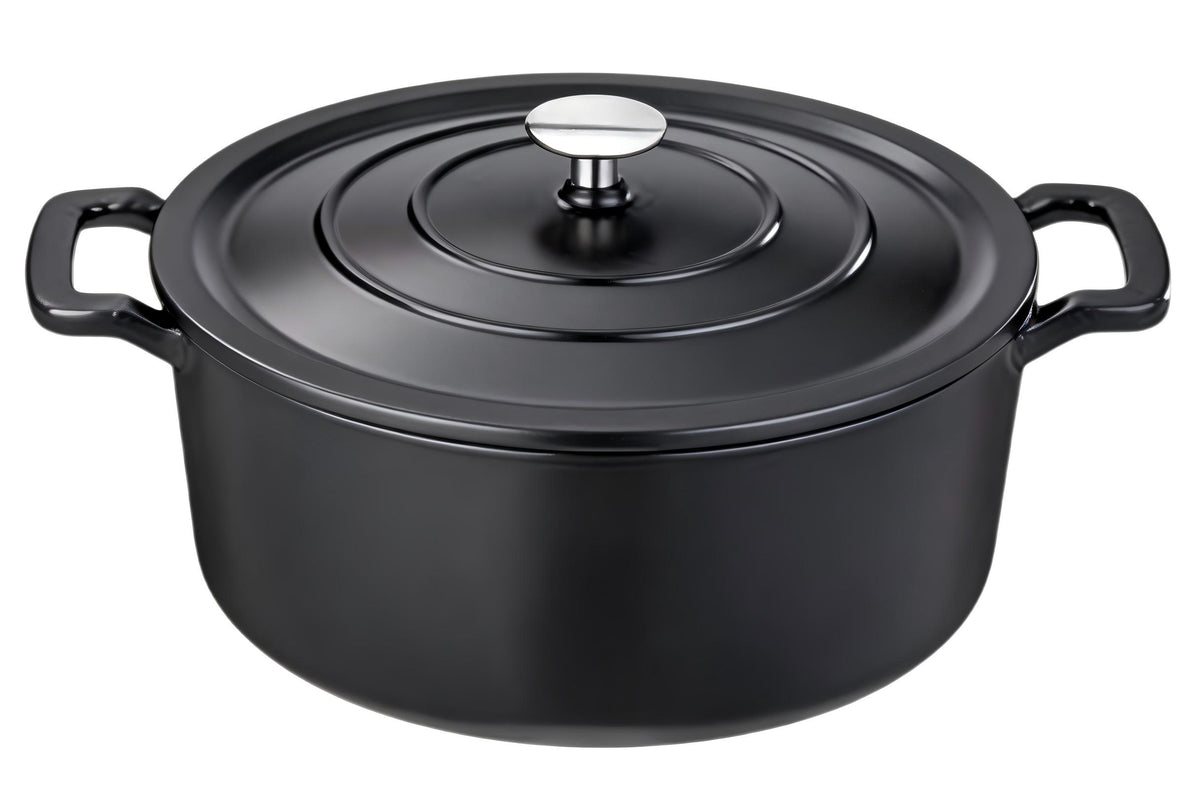 Cast Iron Round Casserole with Lid – 25 cm (9.8 in) · 5.2 L (5.5 qt)