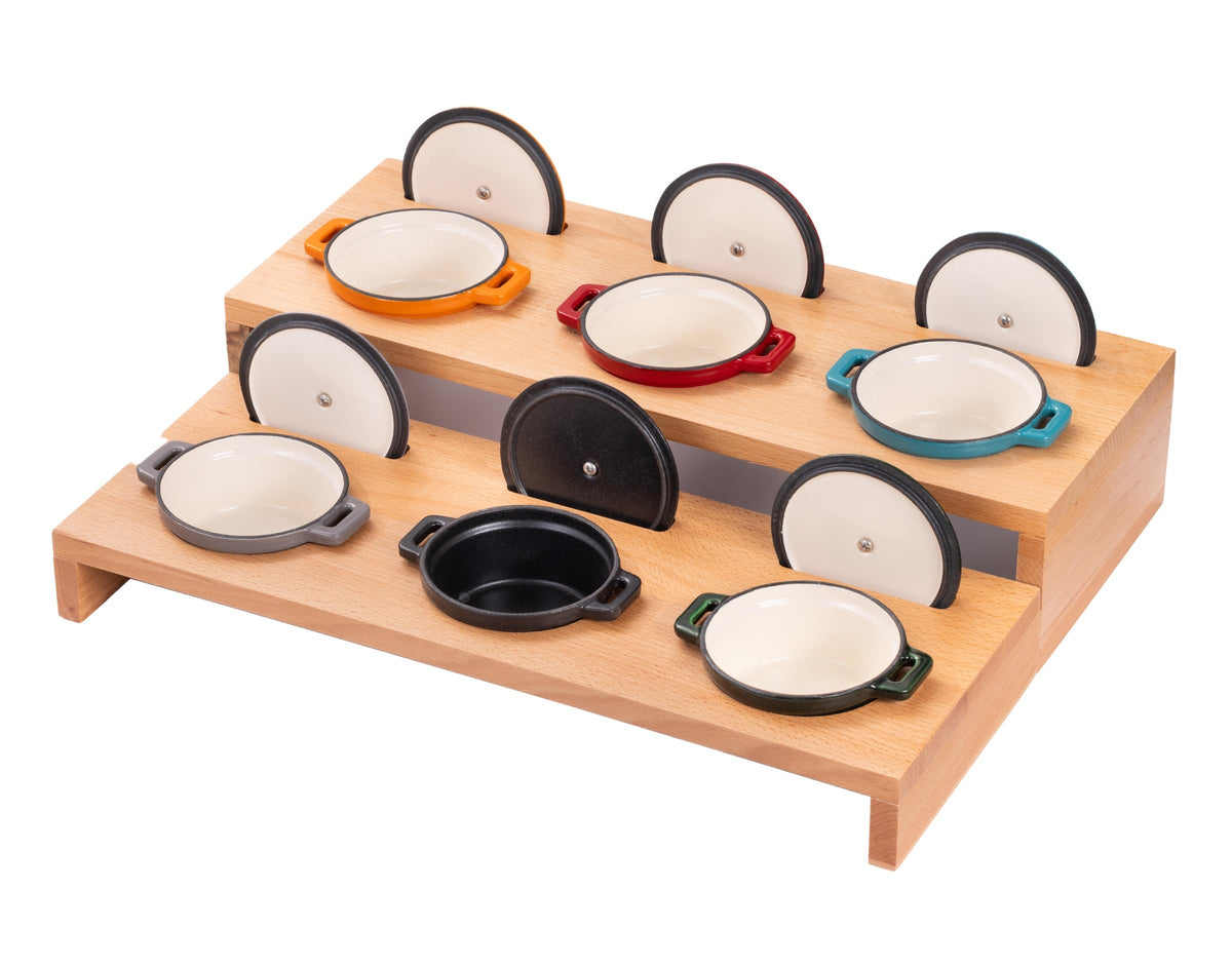 Wooden Holder for Mini Round Saucepot (100 mm · 3.9 in)