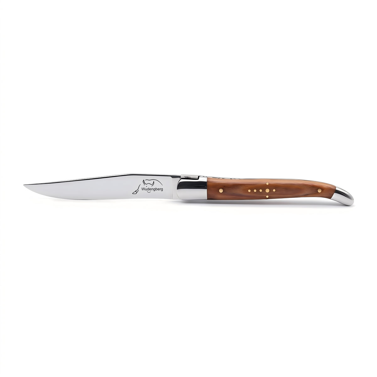 Wudengberg steak knife with warm walnut wooden handle, 23 cm