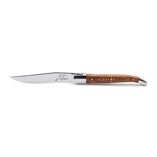 Wudengberg steak knife with warm walnut wooden handle, 23 cm