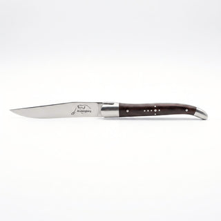 Wudengberg steak knife with dark rosewood wooden handle, 23 cm