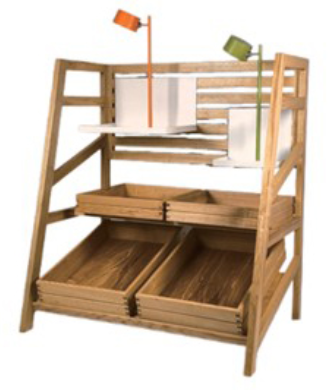 Large Multi-tier Display Rack — Wudengberg wooden product